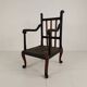 Fauteuil anglais de style chinoiserie vers 1900