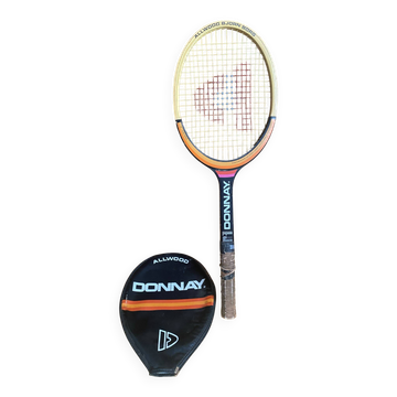 Vintage donnay bjorn borg wooden tennis racket + cover