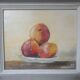 Signed still life with fruit framed painting