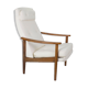Scandinavian high back armchair from the 1960s adjustable headrest, restored