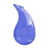 Blue glass water pitcher