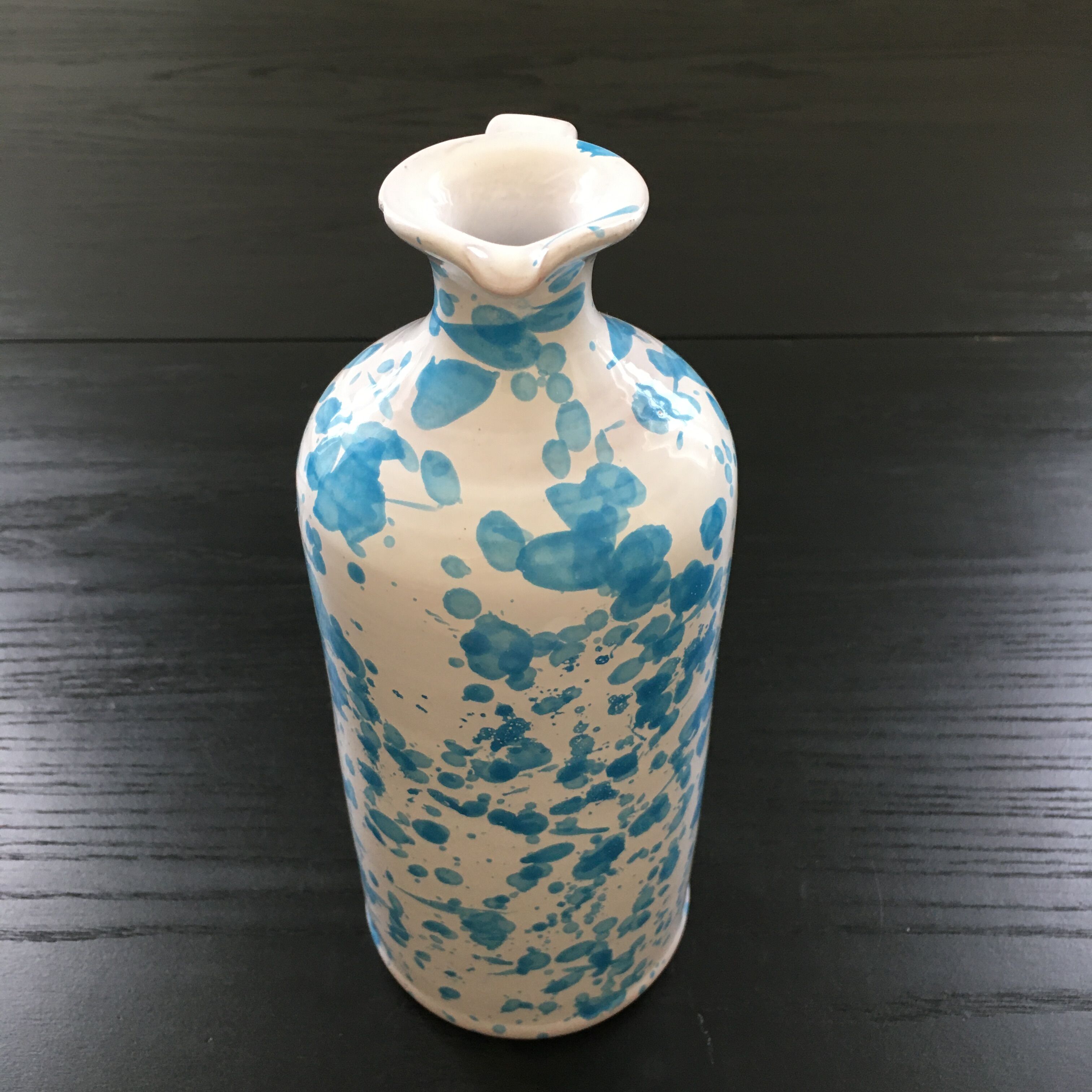Turquoise spotted bottle