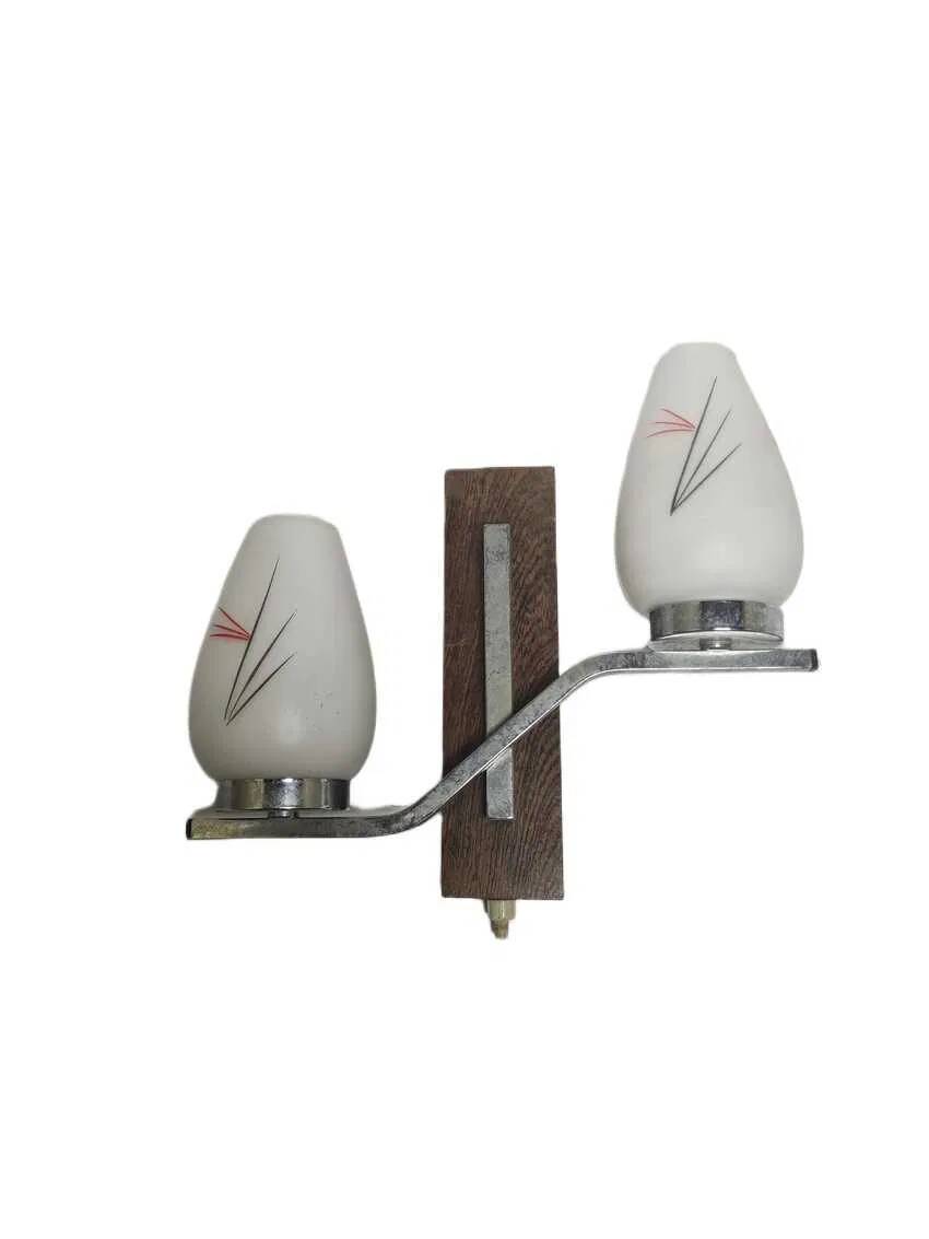 BTV double-arm wall lamp in art deco style