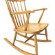 Vintage 1960s minimalist Danish rocking chair rocking chair