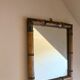 Miroir bois sculpté, début 1900, 26x31 cm