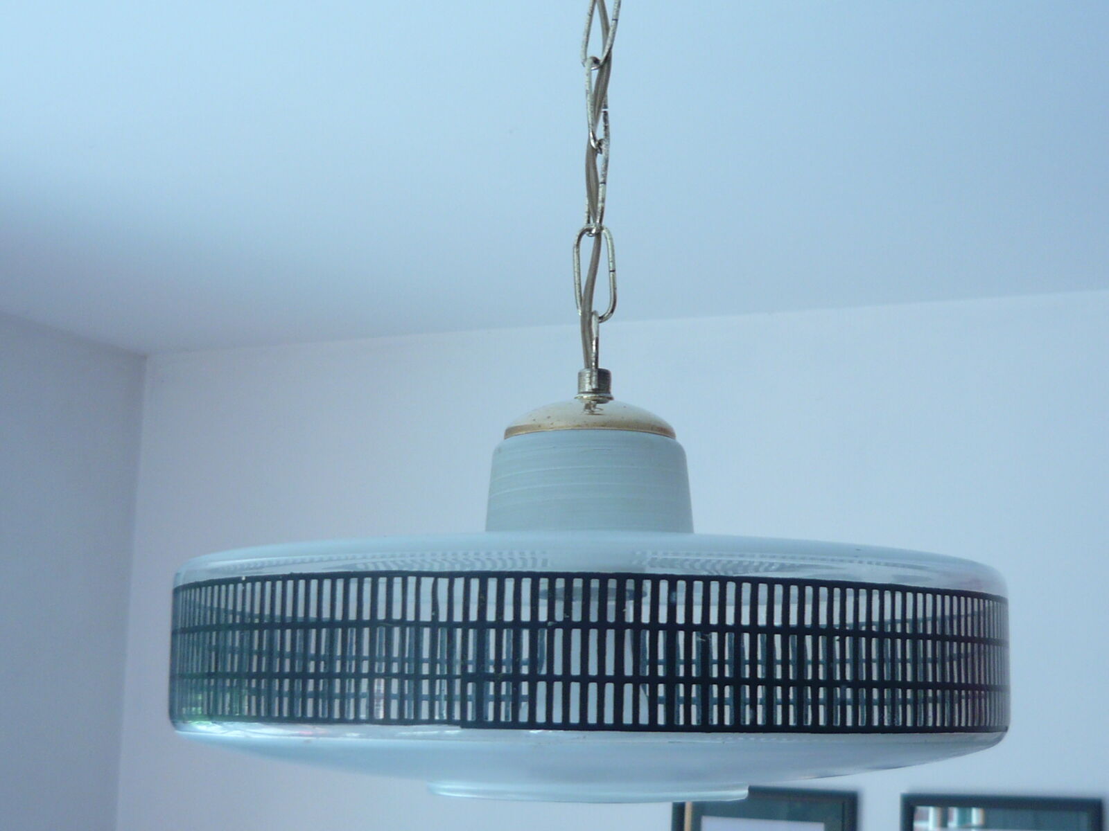 1950s opaline pendant