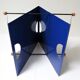 Blue metal magazine holders design 80s