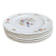 Flat plates with scalloped edges Sarreguemines bohemian chic