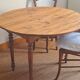 Round table with turned legs