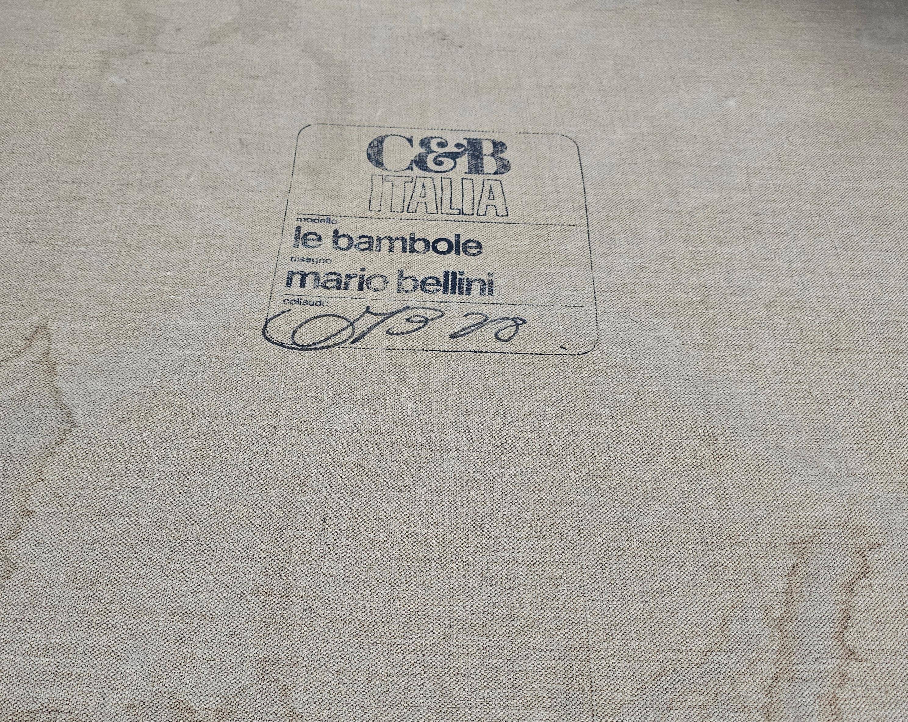 Lounge chairs Le Bambole by Mario Bellini for C&B Italia, 1970