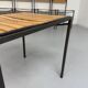 6 anciennes chaises en métal et bois design italien des années 80 vintage