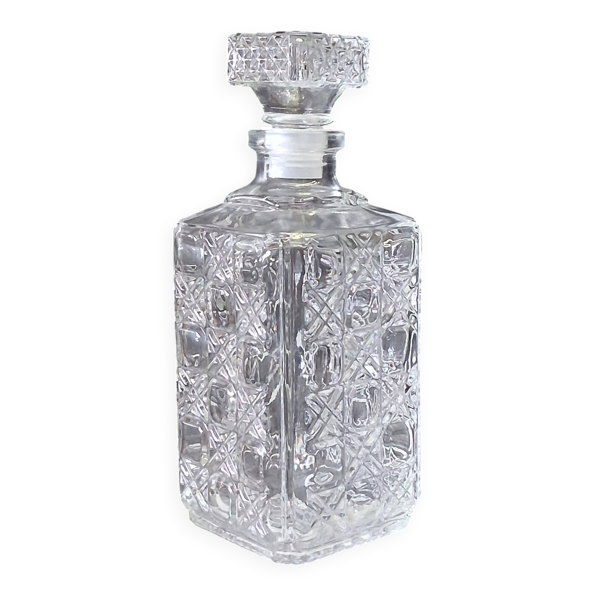 Very nice whisky/juice carafe in glass in very good condition.