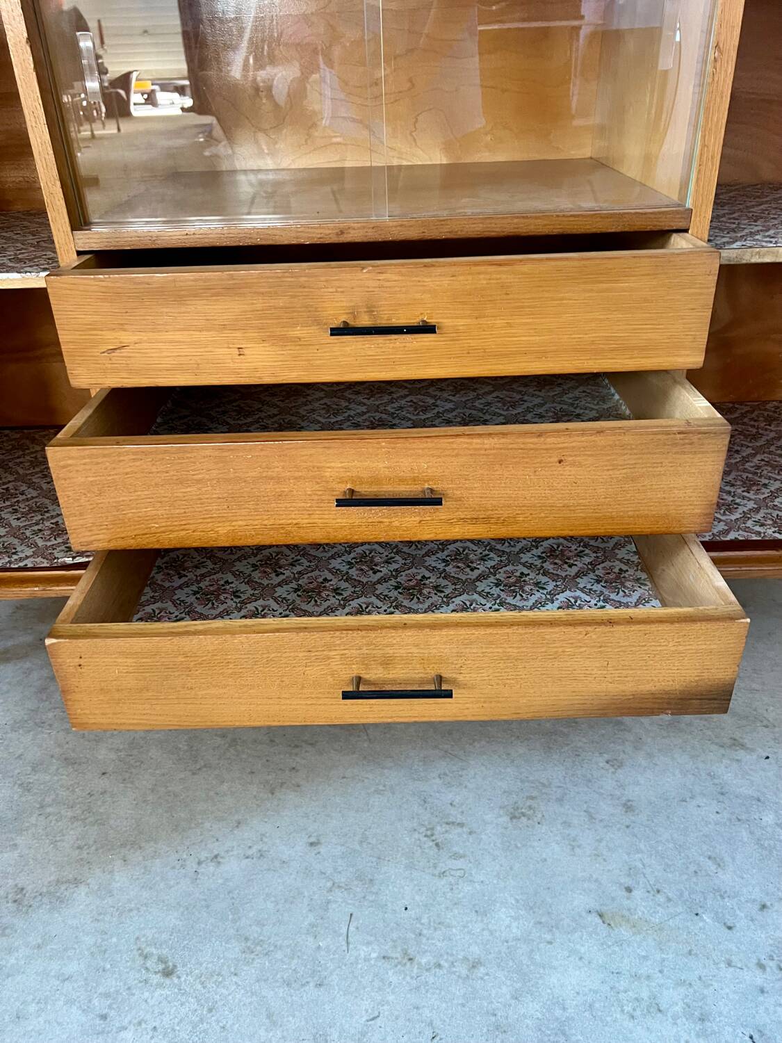 Old oak sideboard from the 50s, reconstruction period