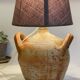 Vintage handmade pottery lamp