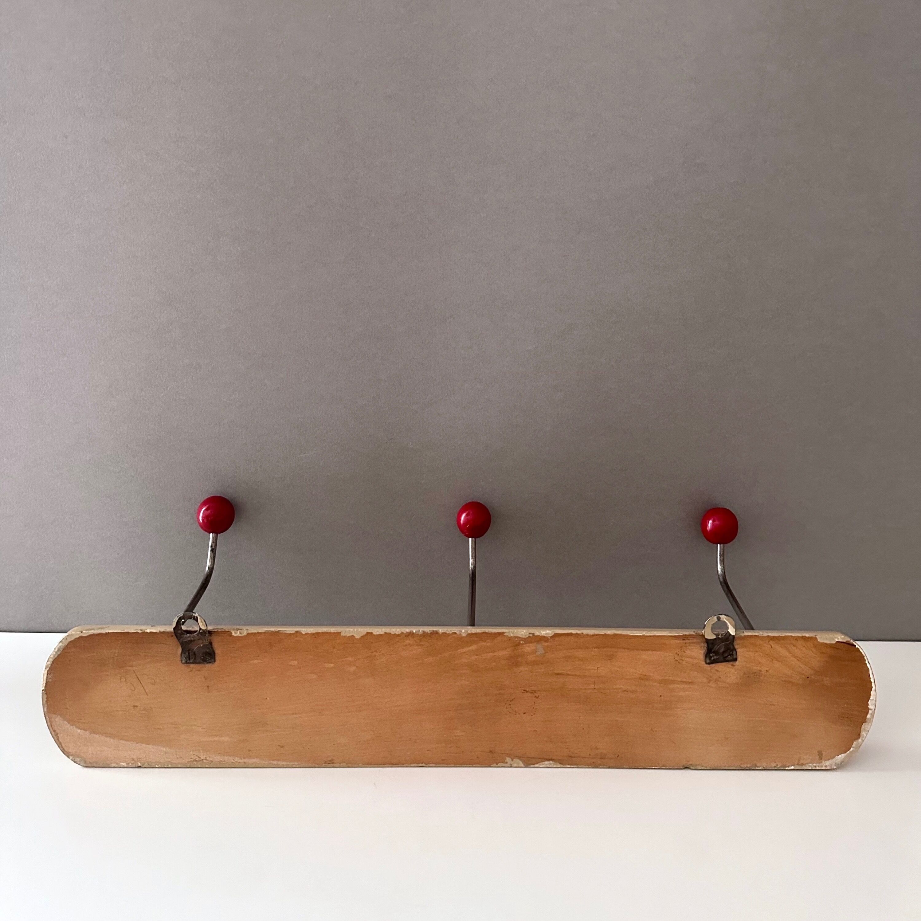 Vintage coat rack, coat hooks, wardrobe, 60's interior