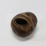 Large Studio Ceramic Free Form Pebble Stone Vase by Jaan Mobach 1967