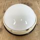 Industrial Bakelite Wall or Ceiling Light with Milk Glass, 1950s