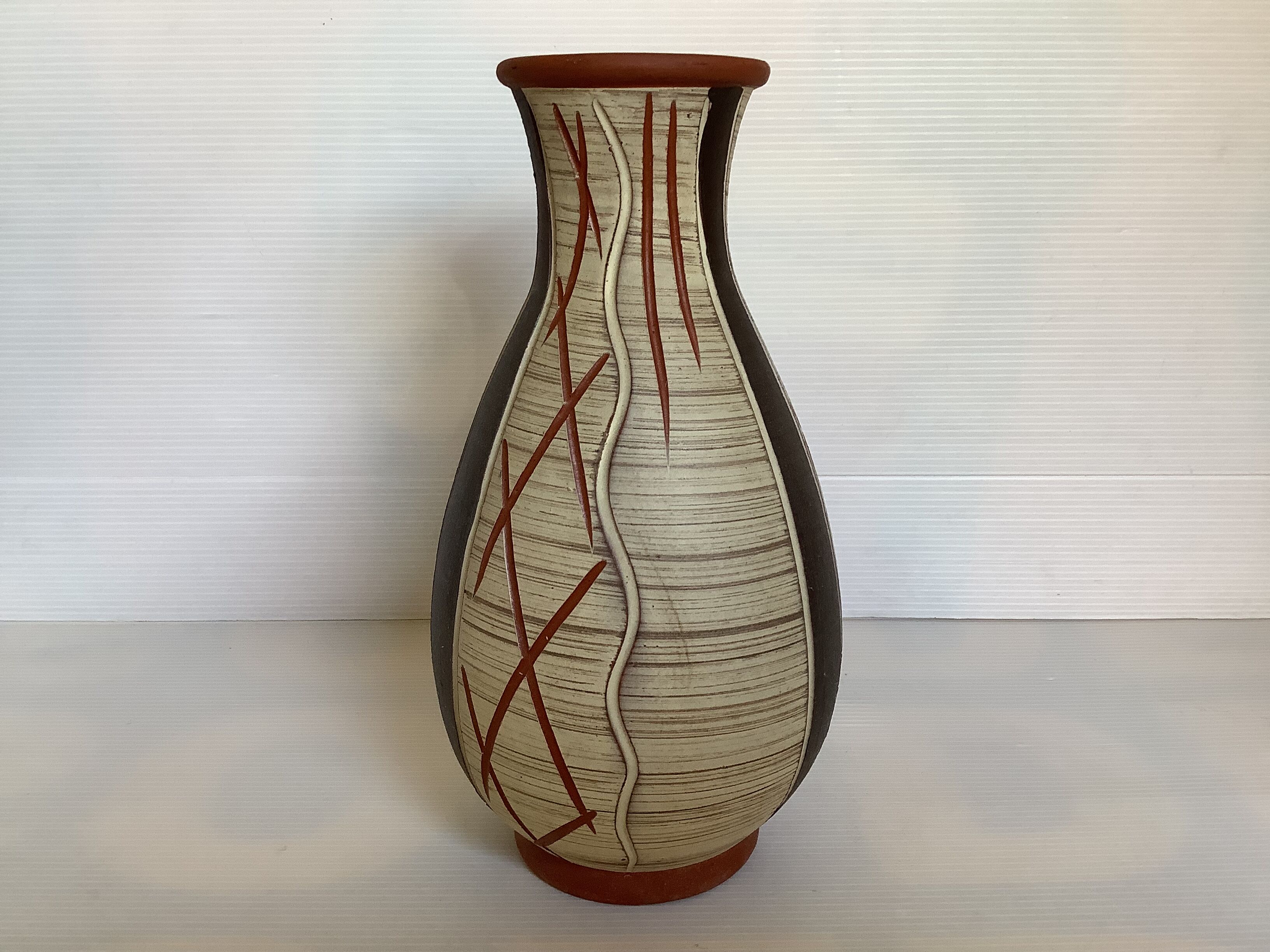 Terracotta vase W Germany