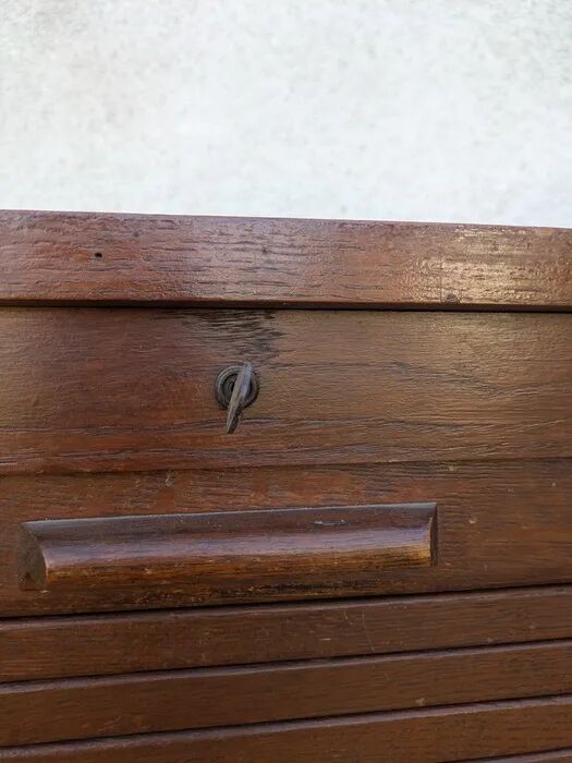 Filing cabinet, tambour door cabinet