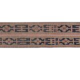 Vintage Turkish Oushak Handwoven Rug 48x297 cm