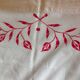 Old embroidered cotton bed sheet 220 x 180 cms 50/60