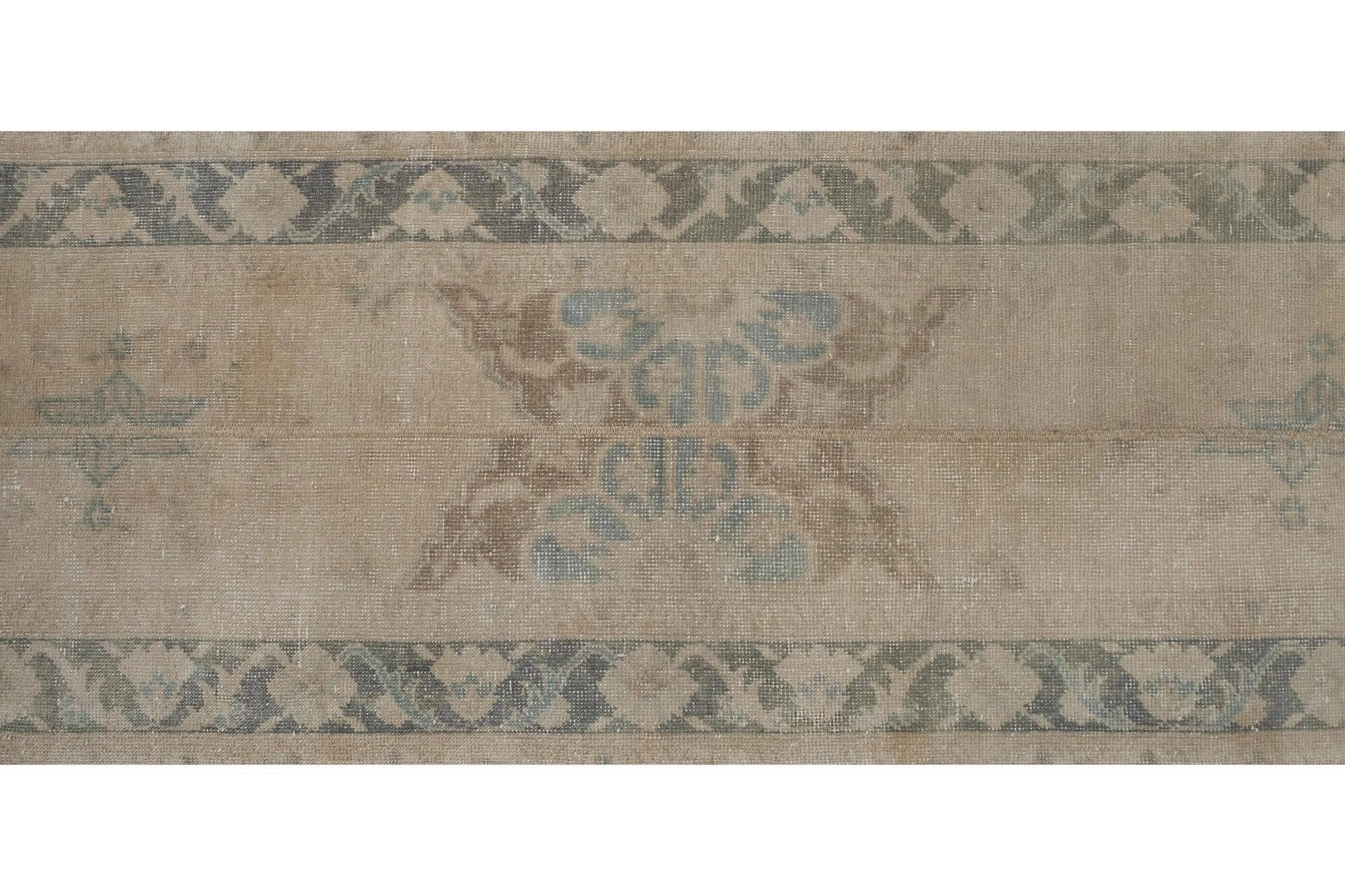 Vintage Turkish hallway rug 68x787 cm