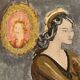 Huile sur toile illustration mode