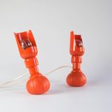 Rare Pair of Mid-Century Gino Sarfatti Model 600P Lamps for Arteluce, Italy 1966