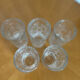 Transparent vintage whisky glasses