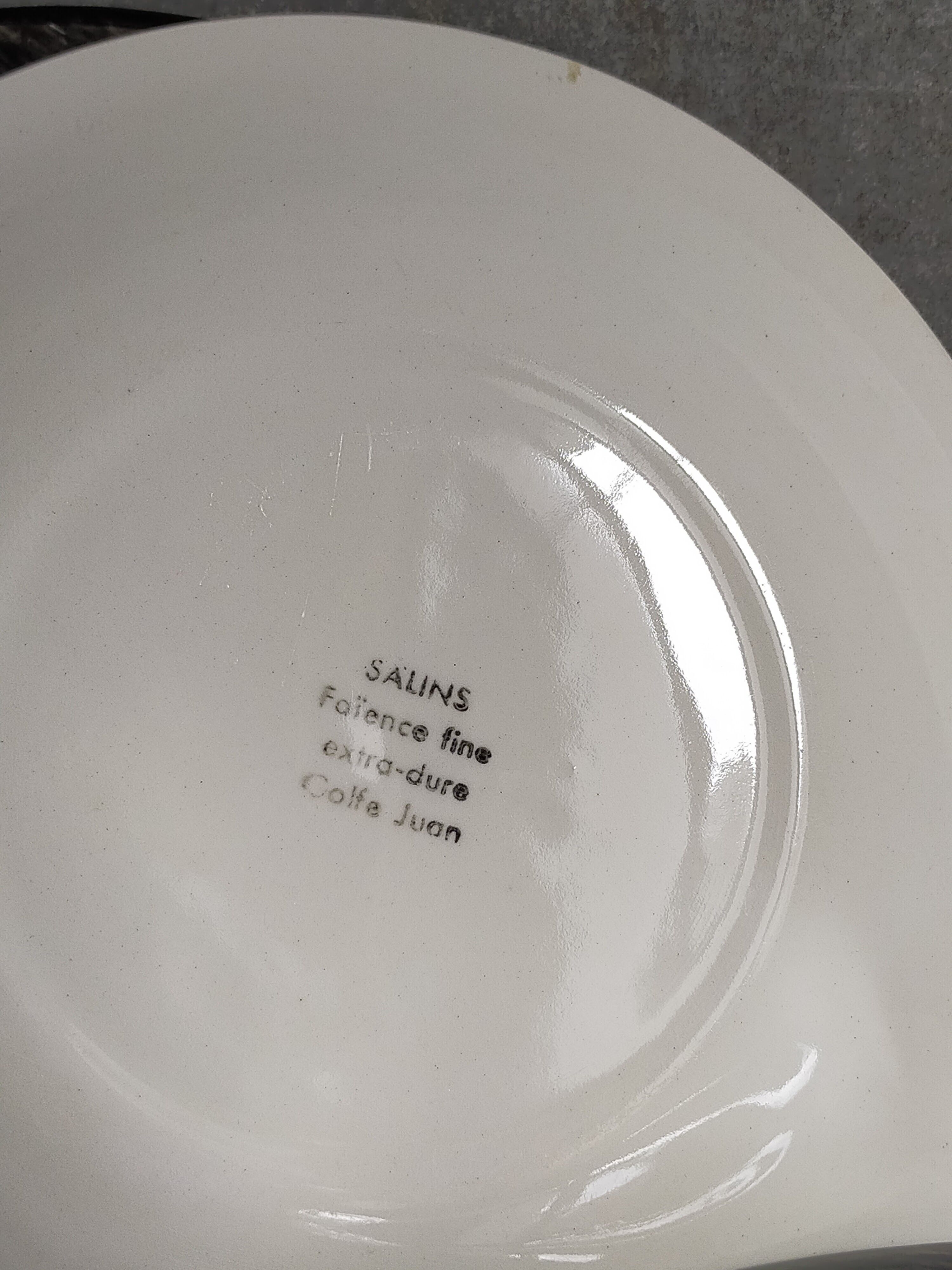 Six dessert plates of Salins sevice "Golf-Juan"