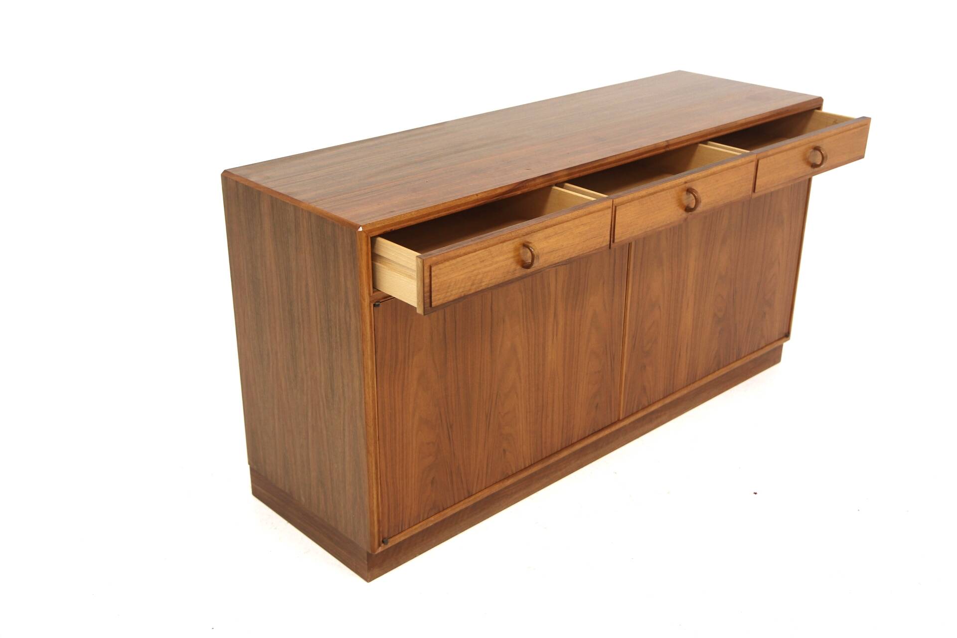 Scandinavian walnut sideboard, Bertil Fridhagen, Bodafors, Sweden, 1960
