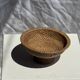 Small bowl on a pedestal made of woven Indonesian rattan D18 H9