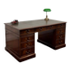 English Classic Desk with Green Leather