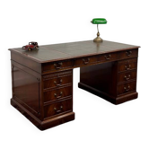 English Classic Desk with Green Leather