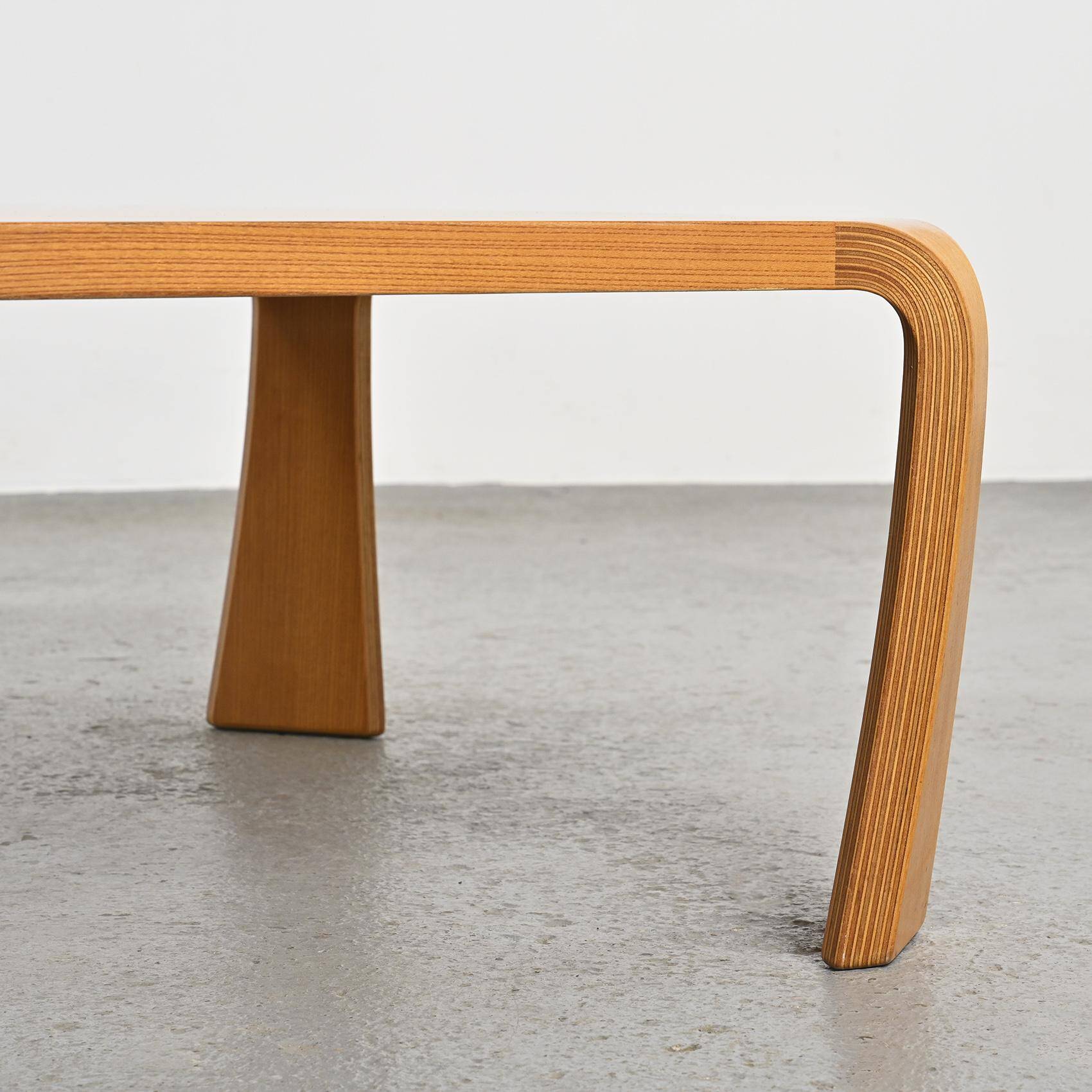 Zataku square table by Saburo Inui for Tendo Mokko Japan