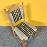 Danish vintage set of 6 oakwood dining chairs