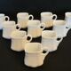 10 old porcelain cream jars