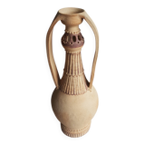 Large vase in Hispano-Moorish style in raw stoneware