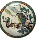 Japan, porcelain plate from Kutani with bird of prey decoration, 19th century.