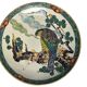 Japan, porcelain plate from Kutani with bird of prey decoration, 19th century.