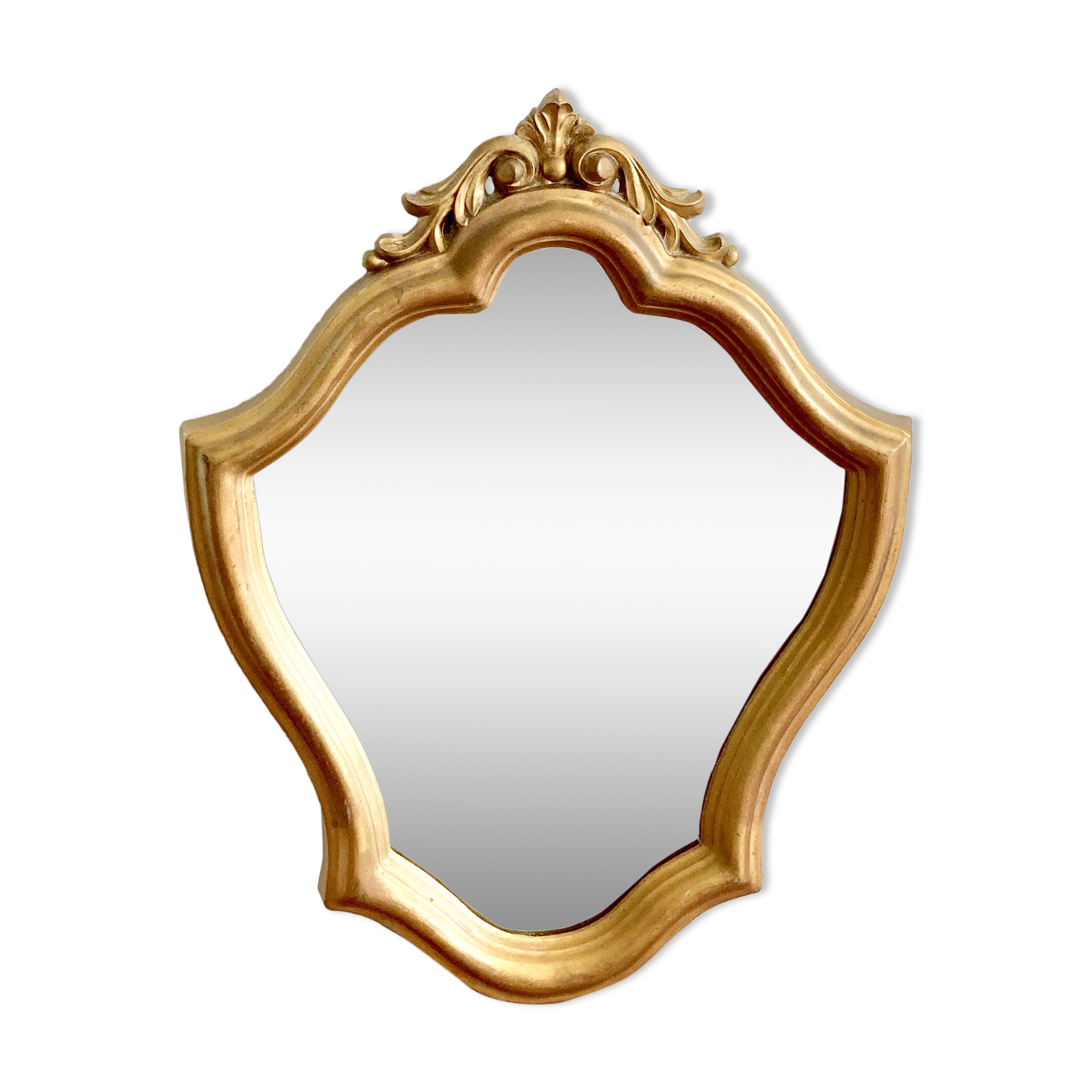 Golden mirror baroque style 35x28 cm