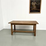 Small old farmhouse table with square legs