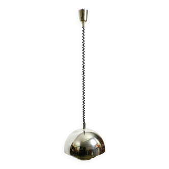 Mid Century ceiling lamp by the Vereinigte Werkstätten silver-plated