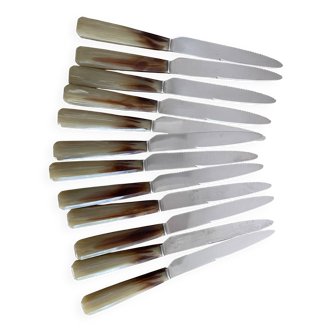 Set of 12 vintage stainless steel knives