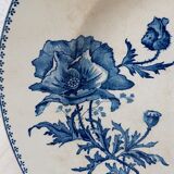 Ceramic plate poppy decoration