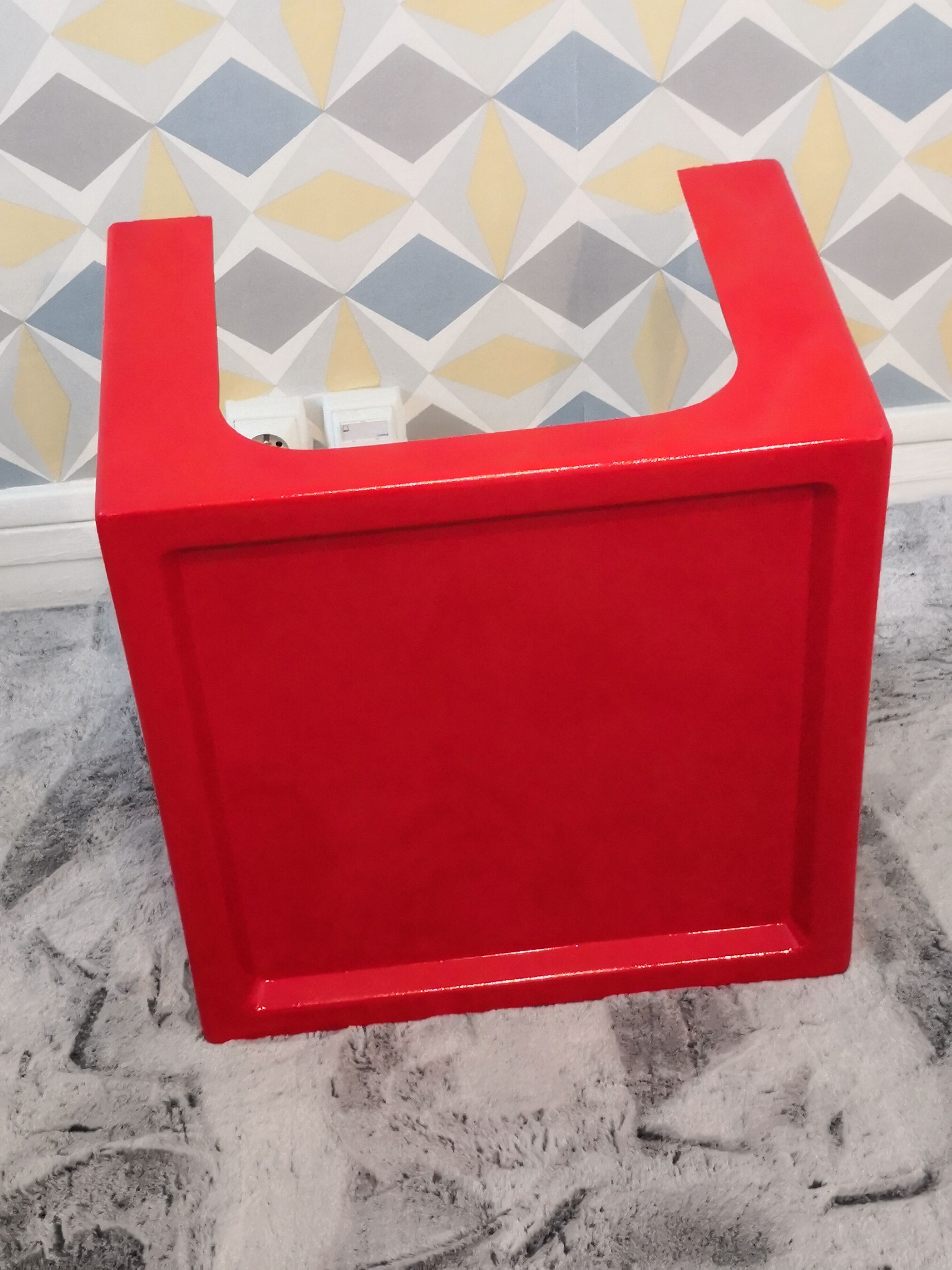 Table basse fibre de verre 70