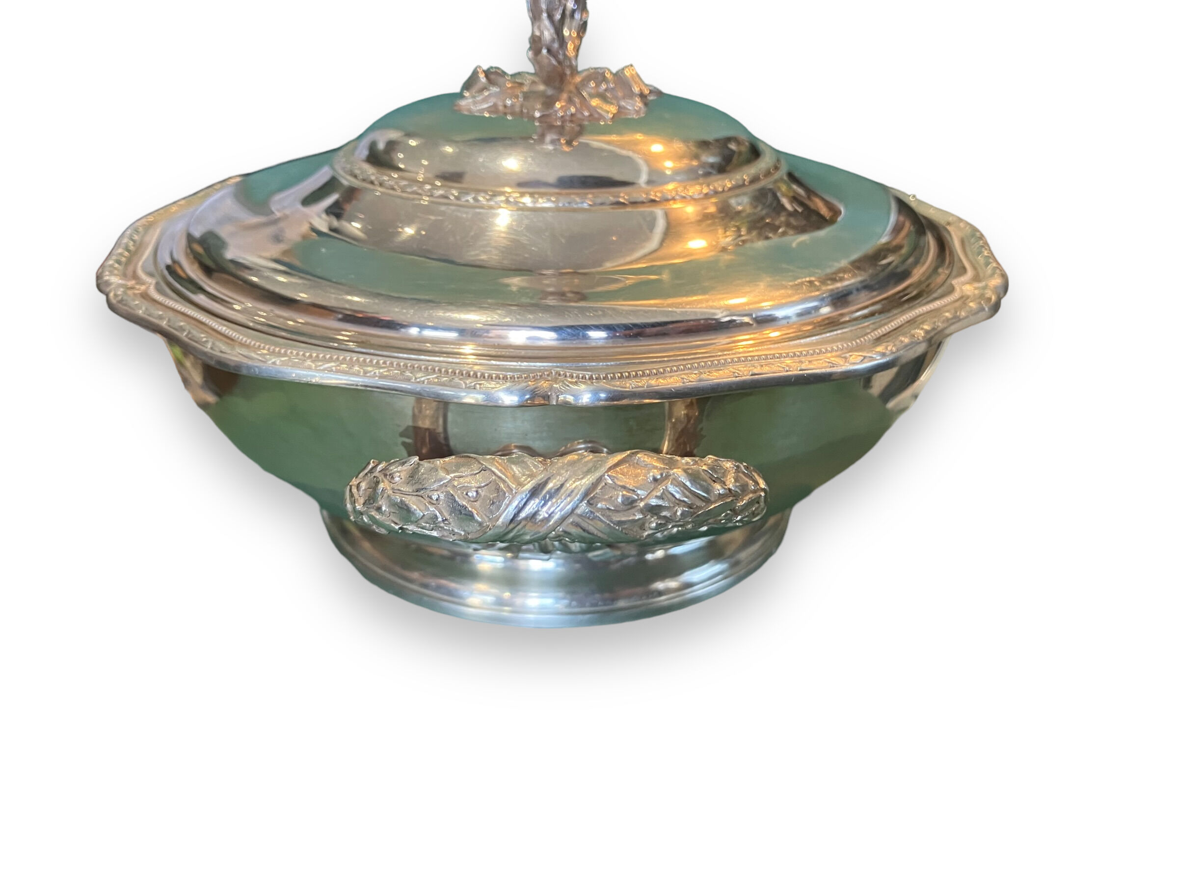 Solid silver vegetable tree Louis XVI style