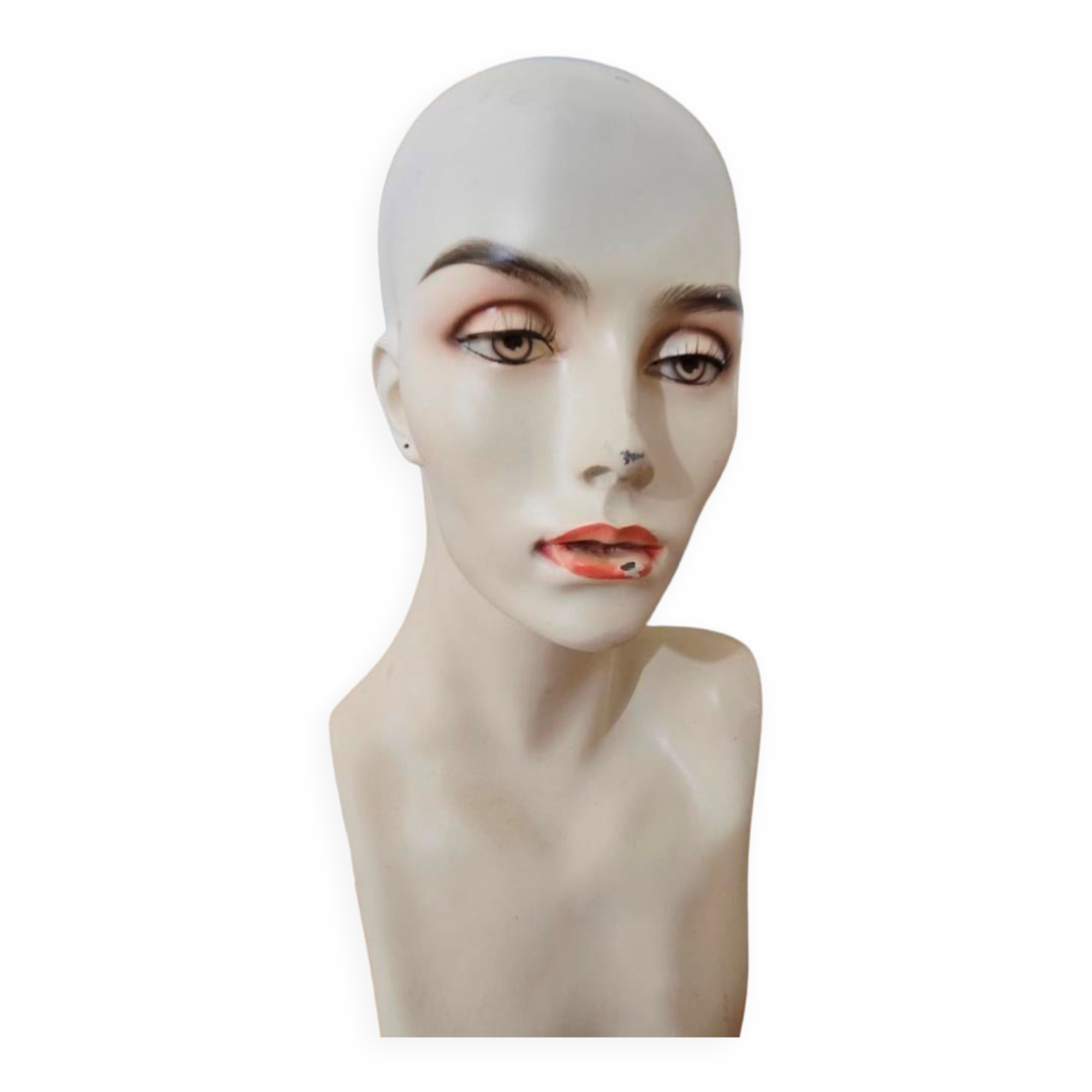 Tête de mannequin années 70