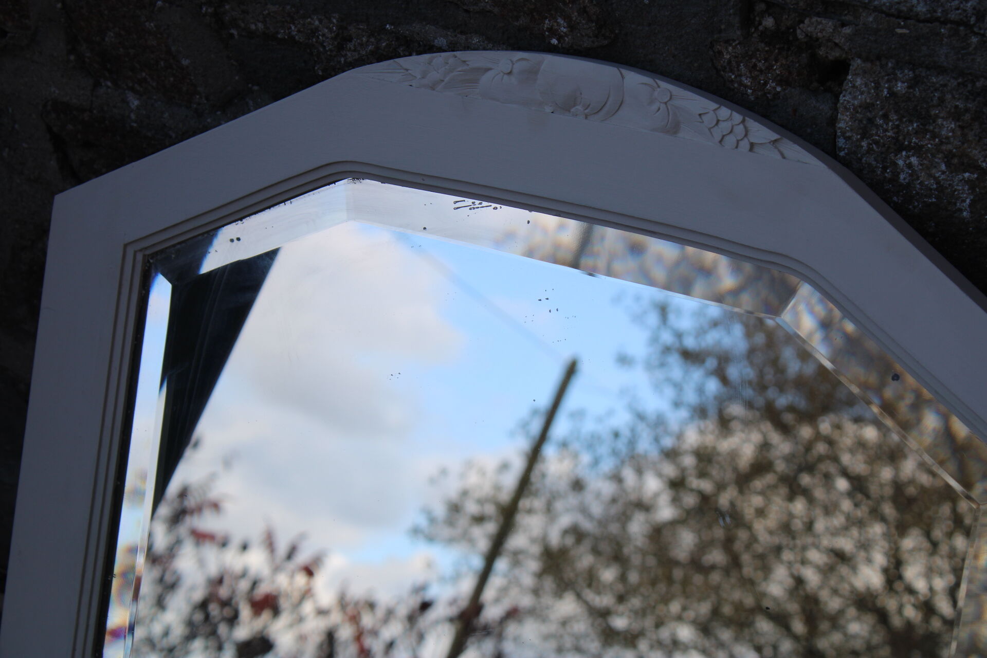 Art Deco beveled mirror