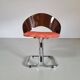 Set of 4 Italian dining chairs in plexiglass from the Spage era, 1970.